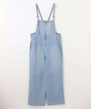 ANY L 【洗濯機可】デニムサロペット フェードインディゴ