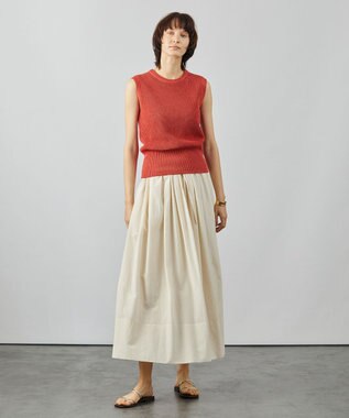 BEIGE， AURAY / ギャザースカート Ecru