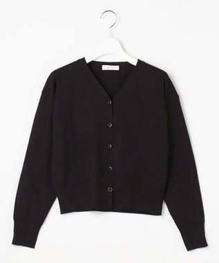 Feroux 【先行予約】美シルエット ニット カーディガン ブラック系