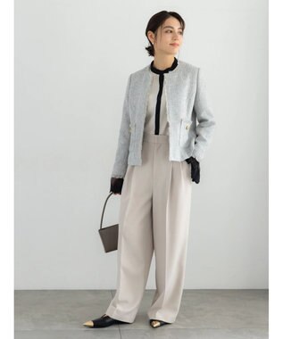 Te chichi 【セレモニーアイテム】2タックワイドパンツ（セットアップ可） ベージュ