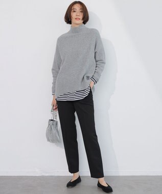 23区 【CLASSY.12月号掲載】TRストレッチギャバ テーパード パンツ ブラック