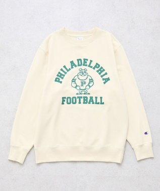 earth music&ecology チャンピオン　ｅｍａｅプリント裏毛プルオーバー Ivory