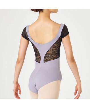 Chacott 【AKANE TAKADA】キャップスリーブレオタード チャコ-ルグレー