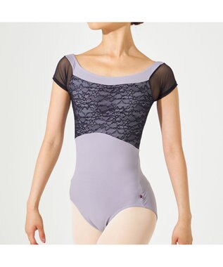 Chacott 【AKANE TAKADA】キャップスリーブレオタード チャコ-ルグレー