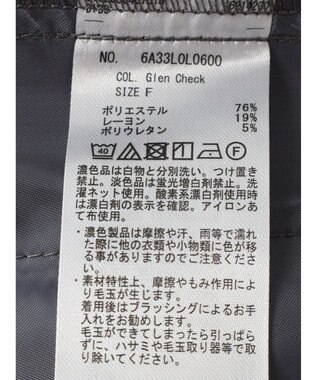 Green Parks きれいシルエットチェック裾フレアスカート Glen Check