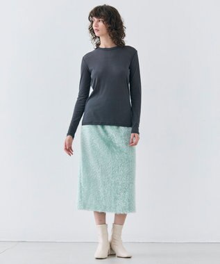 BEIGE， KOCHIA / ファージャカードIラインスカート Sage