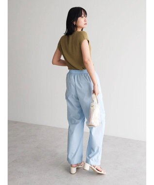 Green Parks ・Ｐｅｔｉｔ　Ｆｌｅｕｒ　フレンチスリーブリブニット Khaki