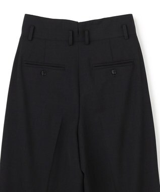 uncrave ドライタッチトロ ワイドトラウザー ブラック