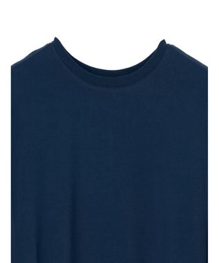 earth music&ecology ギャザーポケットノースリーブワンピース Dark Blue