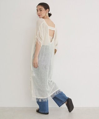 WEGO 【ANGIE VINTAGE】メッシュジレワンピース オフホワイト