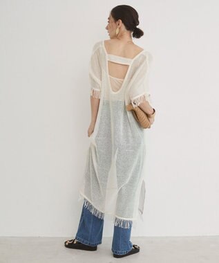 WEGO 【ANGIE VINTAGE】メッシュジレワンピース オフホワイト