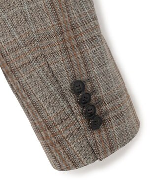 BEIGE， 【Oggi ８月号掲載】SELMA / チェックウールテーラードジャケット Camel × Nude