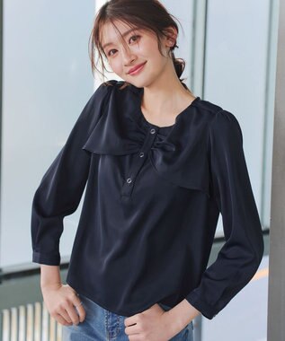 Tiaclasse リボン風ブラウス