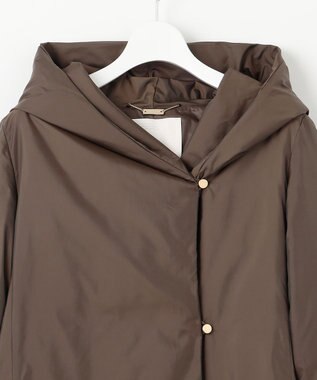 自由区 S ADSシャンブレータフタ ダウンコート ダークブラウン系