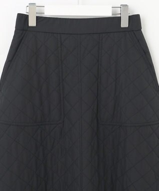 UNFILO キルティング  スカート ブラック系