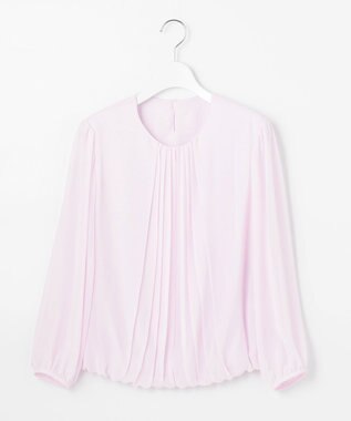 自由区 【新色追加・洗える】ロイヤルシフォン プルオーバーブラウス ライラック系