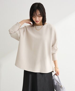 Green Parks 袖スリットカットプルオーバー Gray Beige