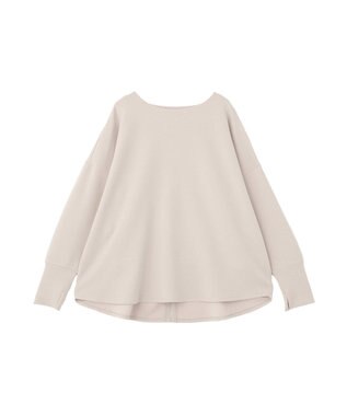 Green Parks 袖スリットカットプルオーバー Gray Beige