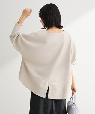 Green Parks 袖スリットカットプルオーバー Gray Beige