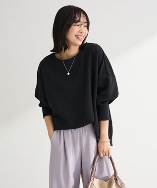 Green Parks 袖スリットカットプルオーバー Black