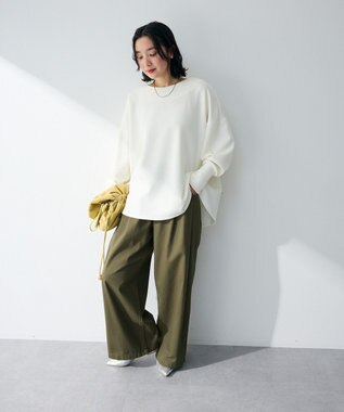 Green Parks 袖スリットカットプルオーバー Off White