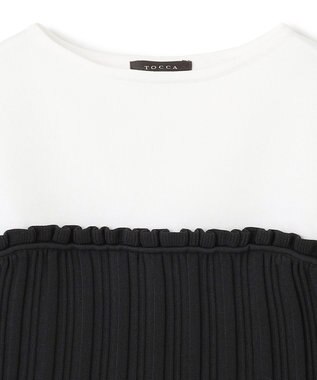 TOCCA FLOWER PATH ニットトップス ブラック系