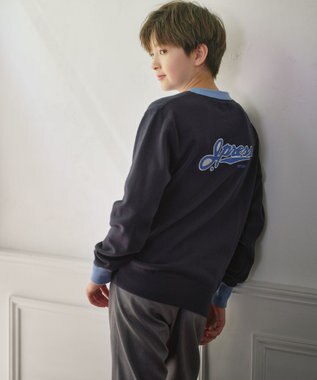 J.PRESS KIDS 【140-170cm】Jバックロゴ エンブロイダリー トレーナー ネイビー系