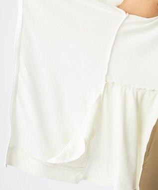 OP／FILA 【Ocean Pacific】バックフリルラッシュガード パーカー オフホワイト