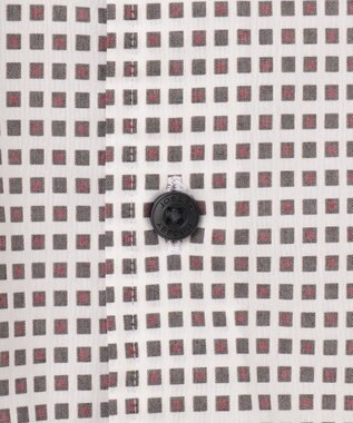 JOSEPH ABBOUD 【ストレッチ・洗える】ストレッチ プリント シャツ ワイン系5