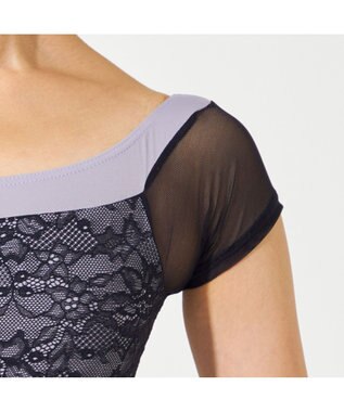 Chacott 【AKANE TAKADA】キャップスリーブレオタード チャコ-ルグレー