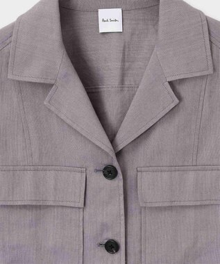 Paul Smith レーヨンリネン パッチポケット ブルゾン ライラック