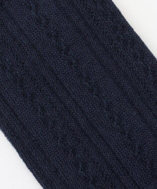 組曲 KIDS 【19-24㎝】シンプル ハイソックス ネイビー系