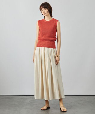 BEIGE， AURAY / ギャザースカート Ecru