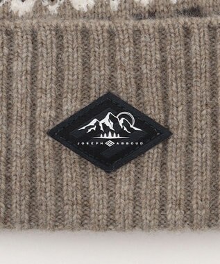 JOSEPH ABBOUD MOUNTAIN ラム×モールジャカード ニットキャップ アイボリー系7