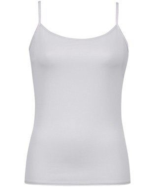 Wing インナー 綿混素材(身生地部) 汗をかいてもべたつきにくい 抗菌防臭(身生地部) 【瞬汗ドライ】 汗取り付き キャミソール 春 夏 EL1038 ウイング／ワコール パープル