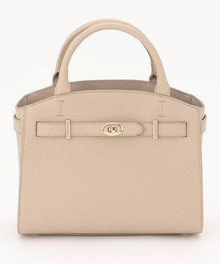 23区 オーバルキーベルト トートバッグ ベージュ系