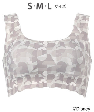 WACOAL ノンワイヤーブラ [GOCOCi][ワコール] Disneyコレクション 伸びのよい素材を使用 立体的なバストシルエット ゴコチ ハーフトップ ブラトップ レディース CGG537 /ワコール クリーム
