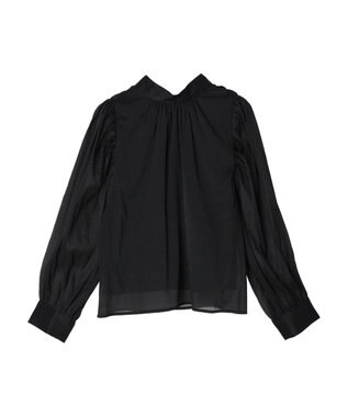 Green Parks ・ＥＬＥＮＣＡＲＥ　ＤＵＥ　バックリボンブラウス Black