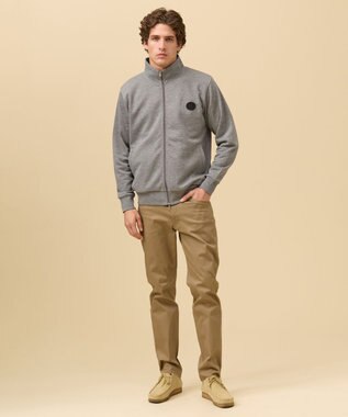 J.PRESS MEN オーバルワンポイント トラックジャケット グレー系