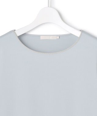 ICB L 【洗える】 コンパクトモクロディ プルオーバー サックスグレー系