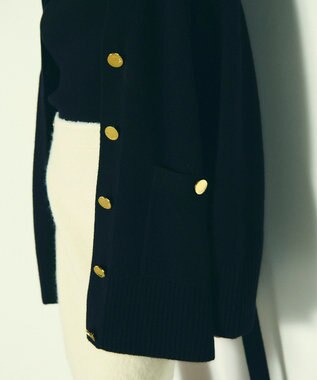 GRACE CONTINENTAL メリノウールニットカーディガン ブラック