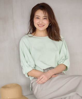 ANY シルケットスムース タックスリーブプルオーバー ミント