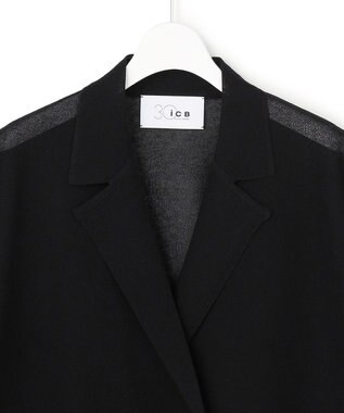 ICB 【30th ANNIVERSARY】シアーライトリュクス ニットジャケット ブラック