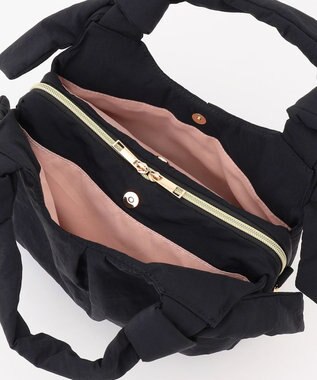 LA BAGAGERIE 【maison vert】 【撥水】リボンフワフワ２WAYトート ブラック