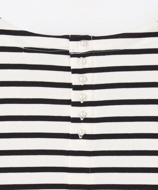 ANY L 【接触冷感/UVケア】バックパール Tシャツ ボーダー