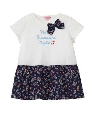 MIKI HOUSE HOT BISCUITS 【80-110cm】 ペイズリー柄 ワンピース