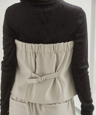 WEGO 【ANGIE VINTAGE】ベアトップビスチェ ナチュラル