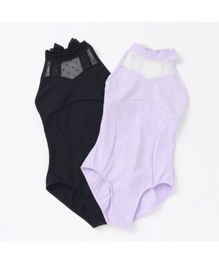 Chacott ハイネックレオタード ラベンダー