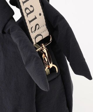 LA BAGAGERIE 【maison vert】 【撥水】リボンフワフワ２WAYトート ブラック