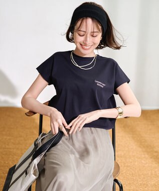 23区 【接触冷感/洗える】フィブリルツイル ギャザー スカート ベージュ系